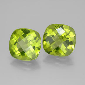 Peridoto naturale verde da  ct, taglio a cuscino, VVS-VS