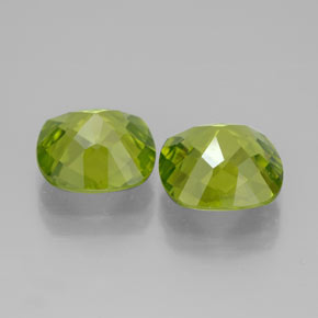 Peridoto naturale verde da  ct, taglio a cuscino, VVS-VS