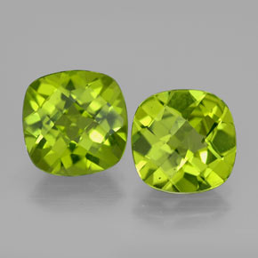 Peridoto naturale verde da  ct, taglio a cuscino, VVS-VS
