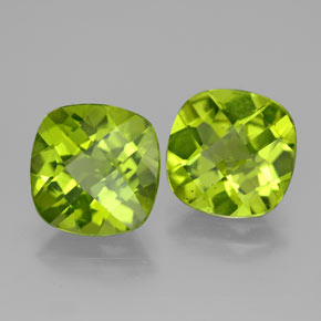 Peridoto naturale verde da  ct, taglio a cuscino, VVS-VS