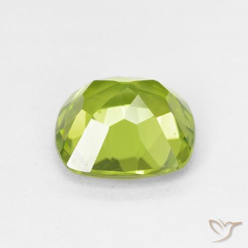 Peridoto naturale verde da 2,72 ct, taglio a cuscino, VS