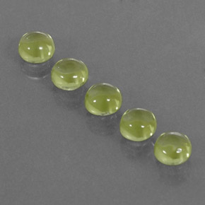 Peridoto naturale verde da  ct, taglio rotondo, trasparente