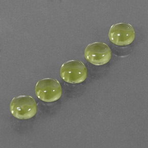 Peridoto naturale verde da  ct, taglio rotondo, trasparente