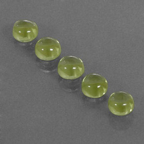 Peridoto naturale verde da  ct, taglio rotondo, trasparente
