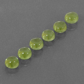 Peridoto naturale verde da  ct, taglio rotondo, trasparente
