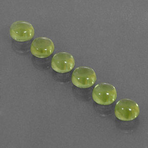 Peridoto naturale verde da  ct, taglio rotondo, trasparente
