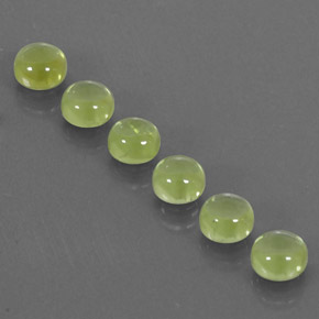 Peridoto naturale verde da  ct, taglio rotondo, trasparente