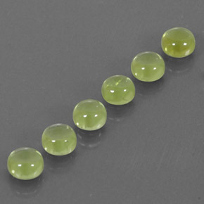 Peridoto naturale verde da  ct, taglio rotondo, trasparente