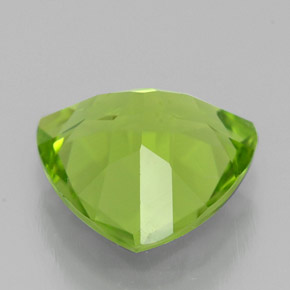 Peridoto naturale verde da 2,45 ct, trillion, VS