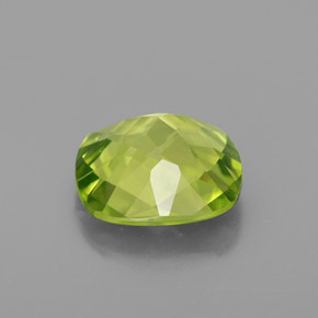 Peridoto naturale verde da 1,90 ct, taglio a cuscino, VVS-VS