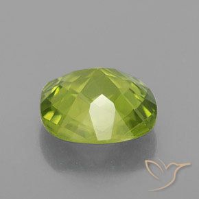 Peridoto Verde giallastro naturale da 2.55 ct, Cuscino, VS