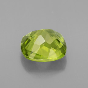 Peridoto naturale verde da 2,21 ct, taglio a cuscino, VS-SI