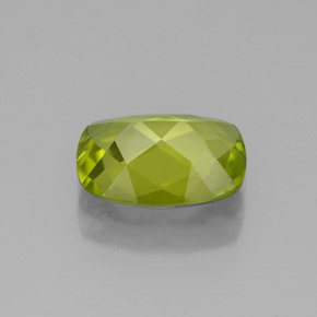 Peridoto naturale verde da 1,87 ct, taglio a cuscino, VS