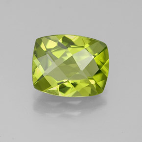 Peridoto naturale verde da 2,50 ct, taglio a cuscino, VS