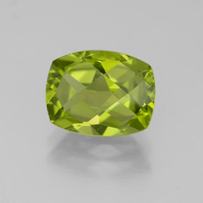 Peridoto naturale verde da 2,44 ct, taglio a cuscino, VS-SI