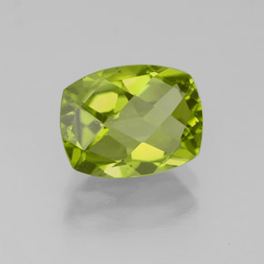 Peridoto naturale verde da 2,44 ct, taglio a cuscino, VS-SI