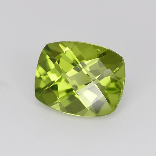 Peridoto naturale verde da 2,94 ct, taglio a cuscino, VS