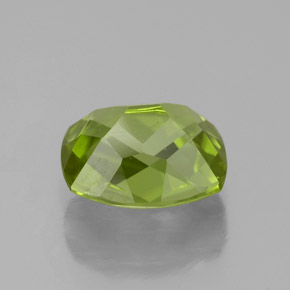 Peridoto naturale verde da 2,06 ct, taglio a cuscino, VS