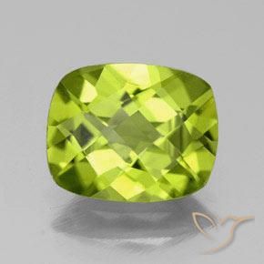 Peridoto naturale verde da 2,73 ct, taglio a cuscino, VS