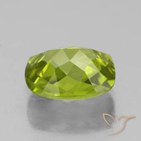 Peridoto naturale verde da 2,73 ct, taglio a cuscino, VS