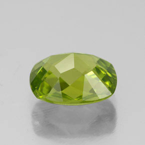 Peridoto naturale verde da 2,82 ct, taglio a cuscino, VVS-VS