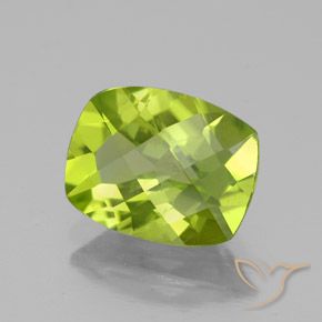 Peridoto Verde acceso naturale da 2.60 ct, Cuscino, VS