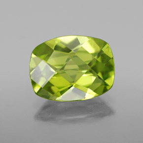 Peridoto naturale verde da 2,09 ct, taglio a cuscino, VVS-VS
