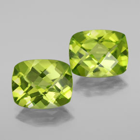 Peridoto naturale verde da  ct, taglio a cuscino, VS
