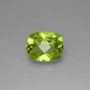 Peridoto naturale verde da 2,31 ct, taglio a cuscino, VS