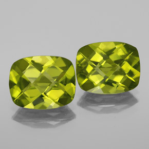 Peridoto naturale verde da  ct, taglio a cuscino, VS