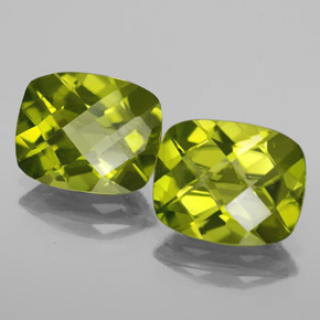 Peridoto naturale verde da  ct, taglio a cuscino, VS