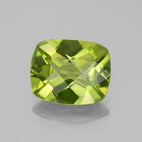 Peridoto naturale verde da 2,73 ct, taglio a cuscino, VS-SI