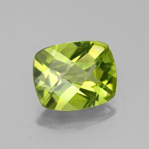 Peridoto naturale verde da 2,73 ct, taglio a cuscino, VS-SI