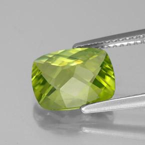 Peridoto naturale verde da 2,73 ct, taglio a cuscino, VS-SI