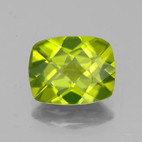 Peridoto naturale verde da 2,72 ct, taglio a cuscino, VS