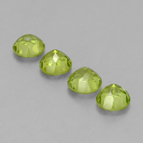 Peridoto naturale verde da  ct, taglio rotondo, VS-SI