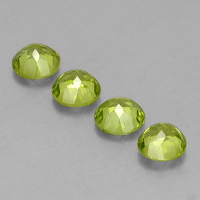 Peridoto naturale verde da  ct, taglio rotondo, VS-SI