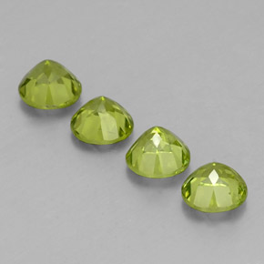 Peridoto naturale verde da  ct, taglio rotondo, VS