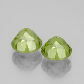 Peridoto naturale verde da  ct, taglio rotondo, VS-SI