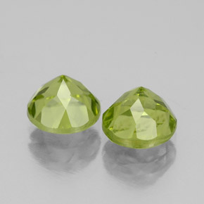 Peridoto naturale verde da  ct, taglio rotondo, VS-SI