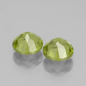 Peridoto naturale verde da  ct, taglio rotondo, VS