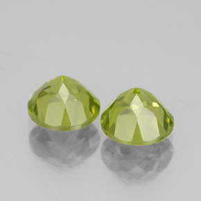 Peridoto naturale verde da  ct, taglio rotondo, VS-SI