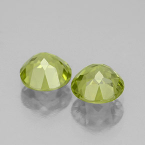 Peridoto naturale verde da  ct, taglio rotondo, VS-SI