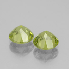 Peridoto naturale verde da  ct, taglio rotondo, VS