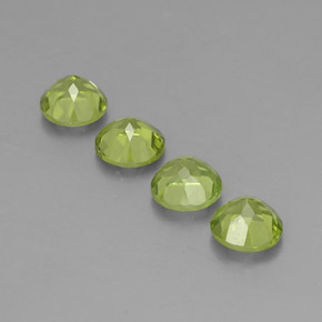 Peridoto naturale verde da  ct, taglio rotondo, VVS-VS
