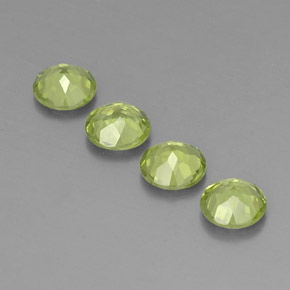 Peridoto naturale verde da  ct, taglio rotondo, VVS-VS