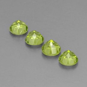 Peridoto naturale verde da  ct, taglio rotondo, VS
