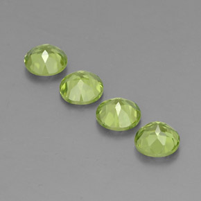 Peridoto naturale verde da  ct, taglio rotondo, VS
