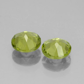 Peridoto naturale verde da  ct, taglio rotondo, VS-SI