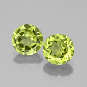 Peridoto naturale verde da  ct, taglio rotondo, VVS-VS